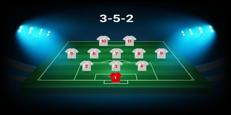 Sơ đồ chiến thuật 3-5-2 trong bóng đá hiện đại