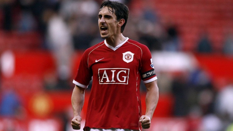 Gary Neville hậu vệ Manchester United