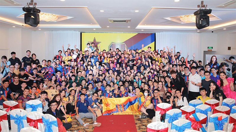 Cộng đồng người hâm mộ Barcelona tại Việt Nam vô cùng đông đảo và nhiệt huyết